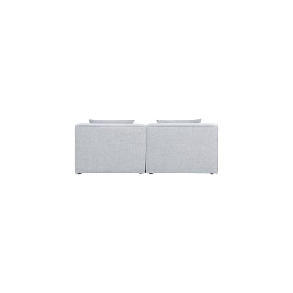 Cube Grey Durable Linen Textured Modular Sofa