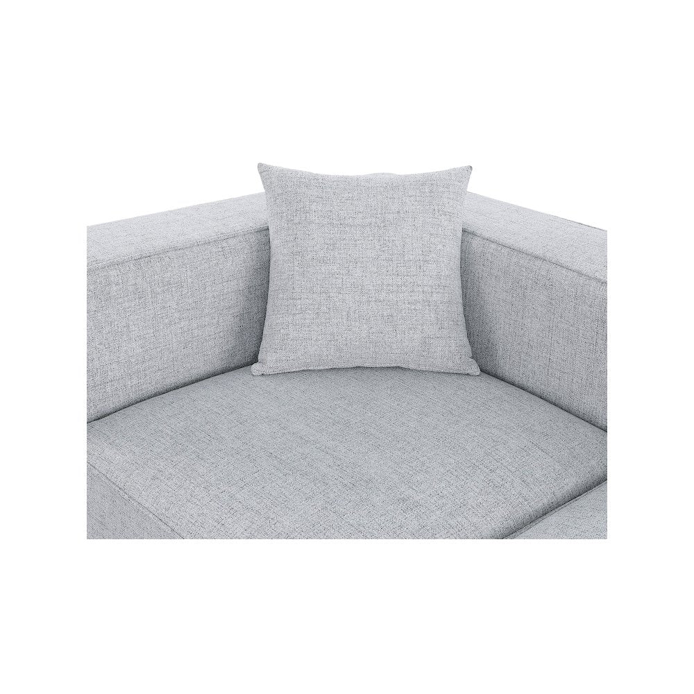 Cube Grey Durable Linen Textured Modular Sofa