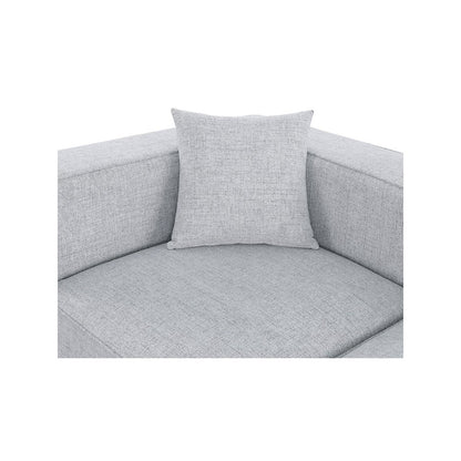 Cube Grey Durable Linen Textured Modular Sectional