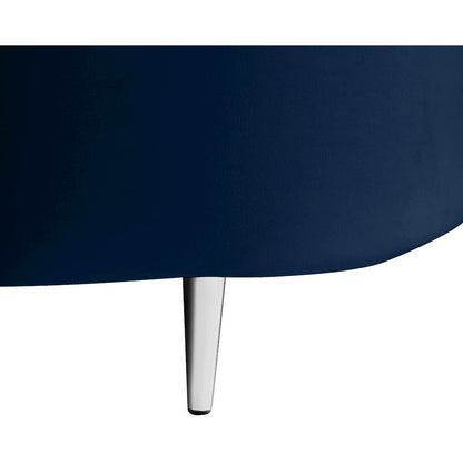 Vivacious Navy Velvet 3pc. Sectional
