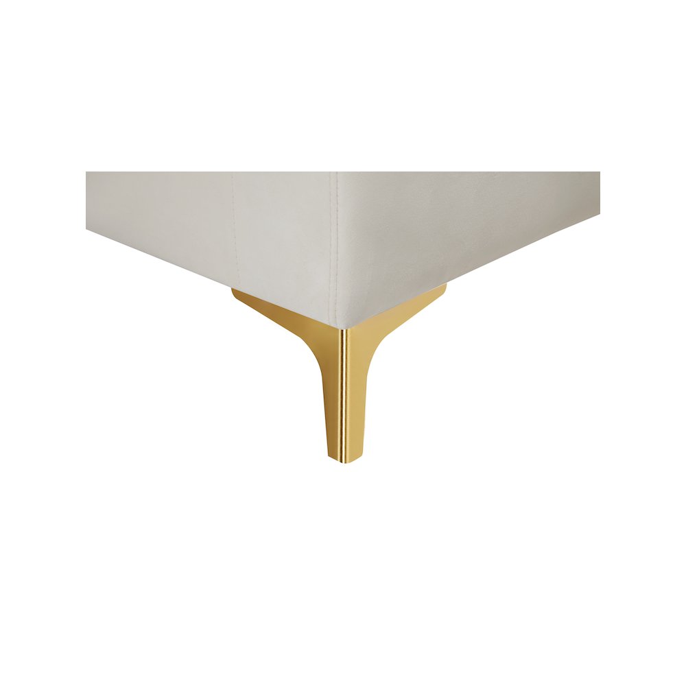 Naomi Cream Velvet Loveseat
