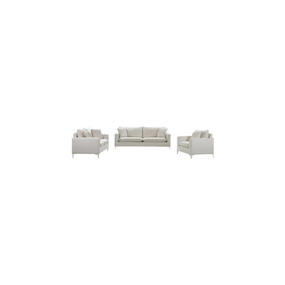 Naomi Cream Velvet Loveseat