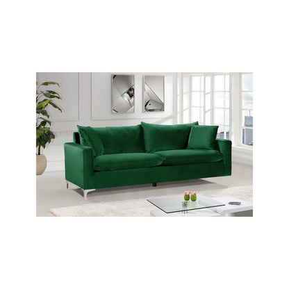 Naomi Green Velvet Sofa