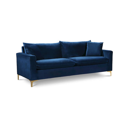Naomi Navy Velvet Sofa