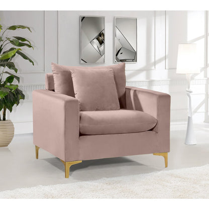 Naomi Pink Velvet Chair