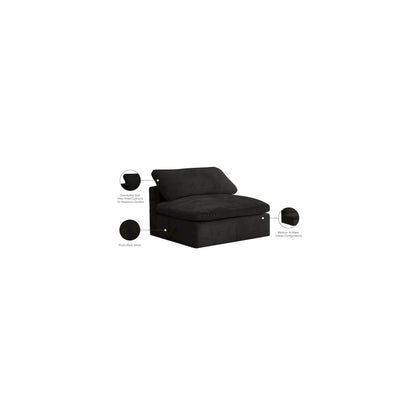 Cozy Black Velvet Chair