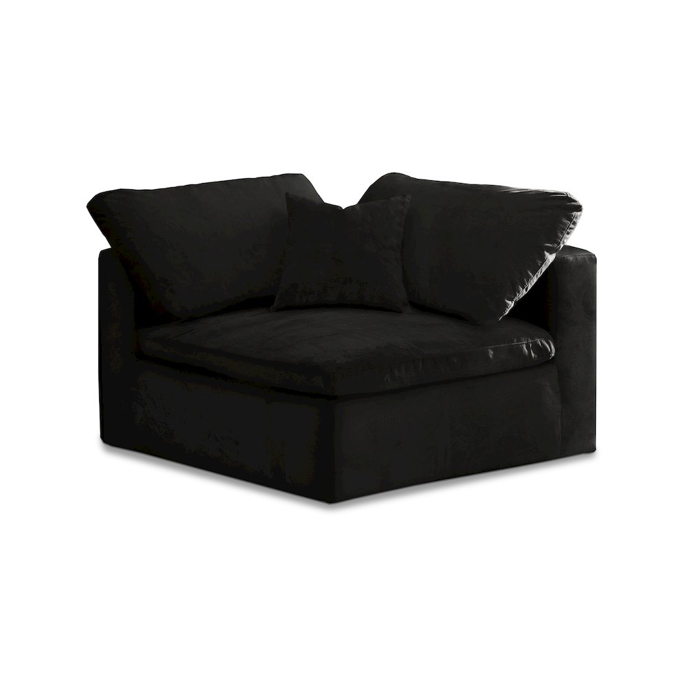 Cozy Black Velvet Chair
