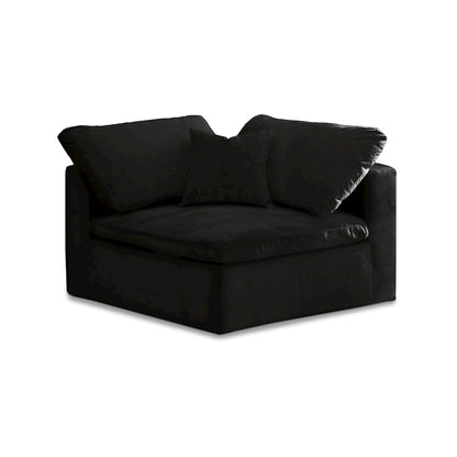 Cozy Black Velvet Chair