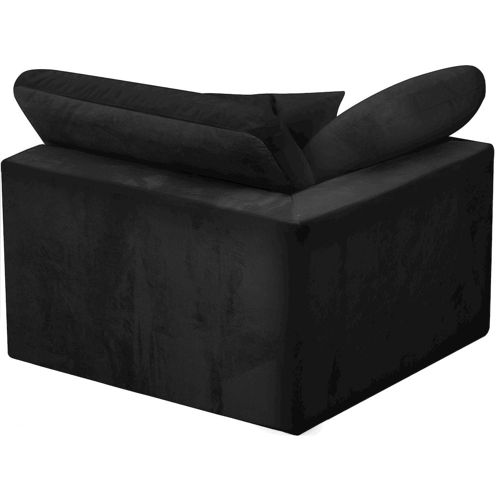 Cozy Black Velvet Chair