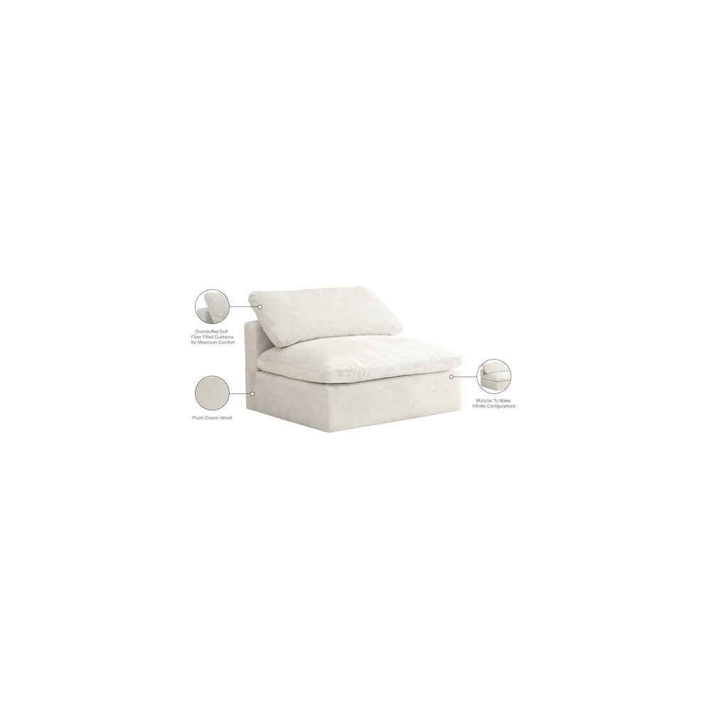 Cozy Cream Velvet Chair