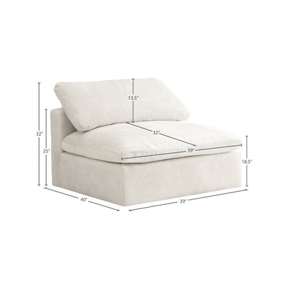Cozy Cream Velvet Chair