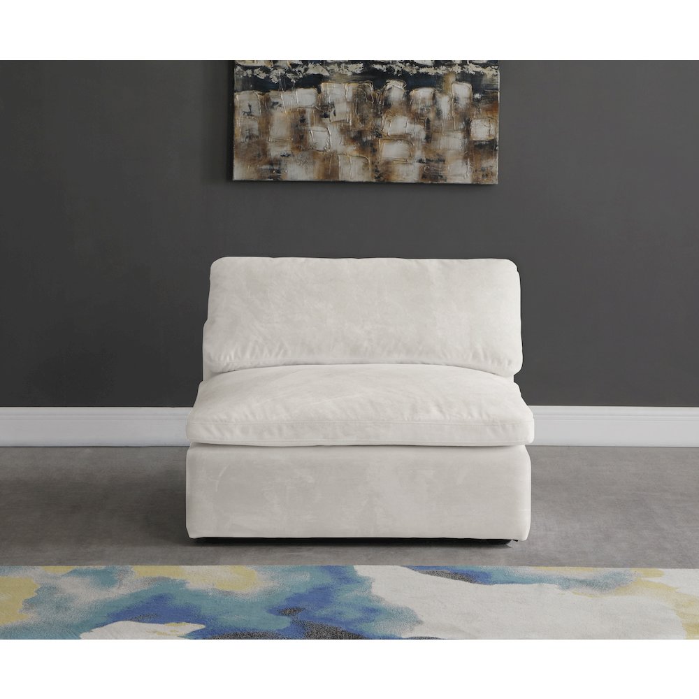 Cozy Cream Velvet Chair