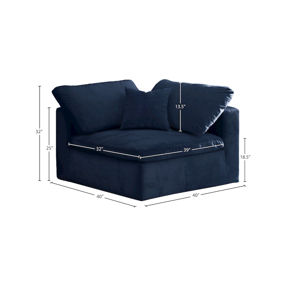 Cozy Navy Velvet Chair