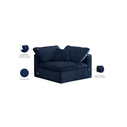 Cozy Navy Velvet Chair