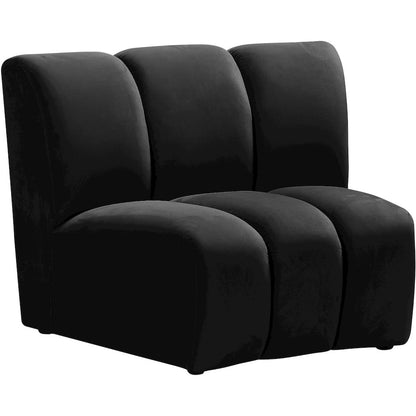 Infinity Black Velvet Modular Chair