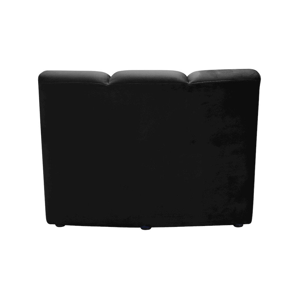 Infinity Black Velvet Modular Chair
