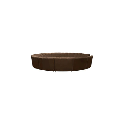 Infinity Brown Velvet 12pc. Modular Sectional