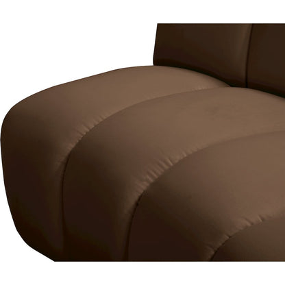 Infinity Brown Velvet 3pc. Modular Sectional