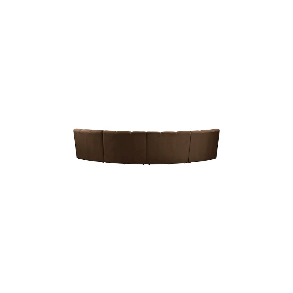 Infinity Brown Velvet 4pc. Modular Sectional