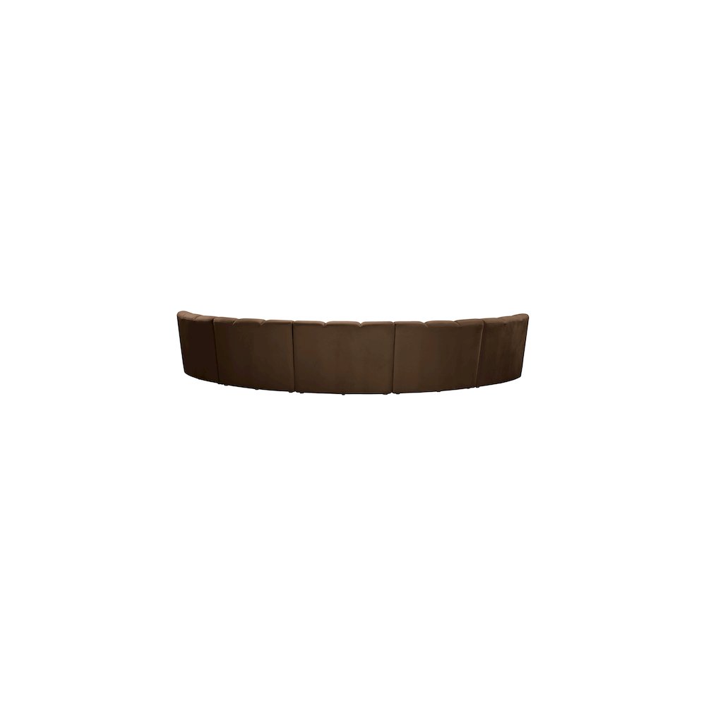 Infinity Brown Velvet 5pc. Modular Sectional