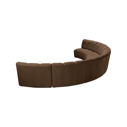 Infinity Brown Velvet 6pc. Modular Sectional