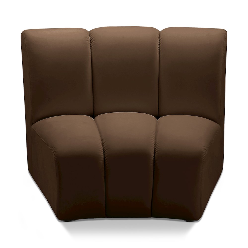 Infinity Brown Velvet Modular Chair
