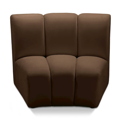 Infinity Brown Velvet Modular Chair