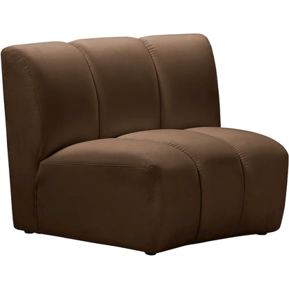 Infinity Brown Velvet Modular Chair