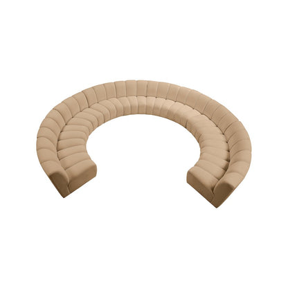 Infinity Camel Velvet 10pc. Modular Sectional