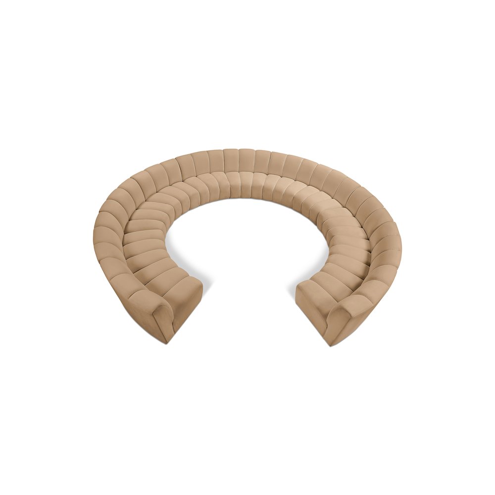 Infinity Camel Velvet 11pc. Modular Sectional