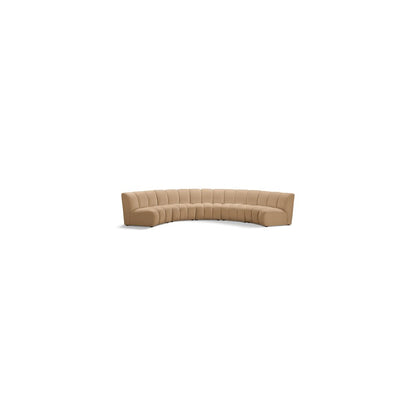 Infinity Camel Velvet 5pc. Modular Sectional