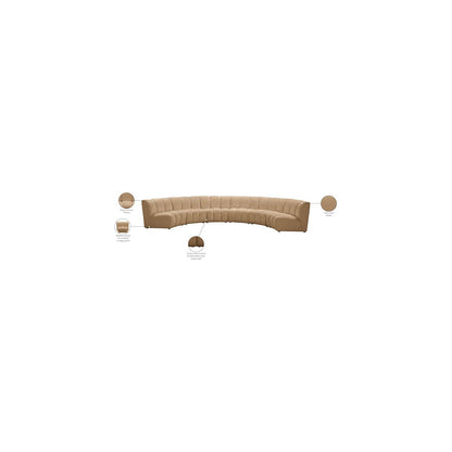 Infinity Camel Velvet 6pc. Modular Sectional