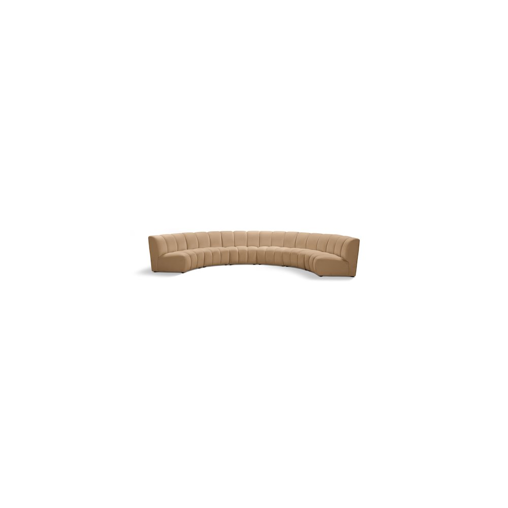 Infinity Camel Velvet 6pc. Modular Sectional
