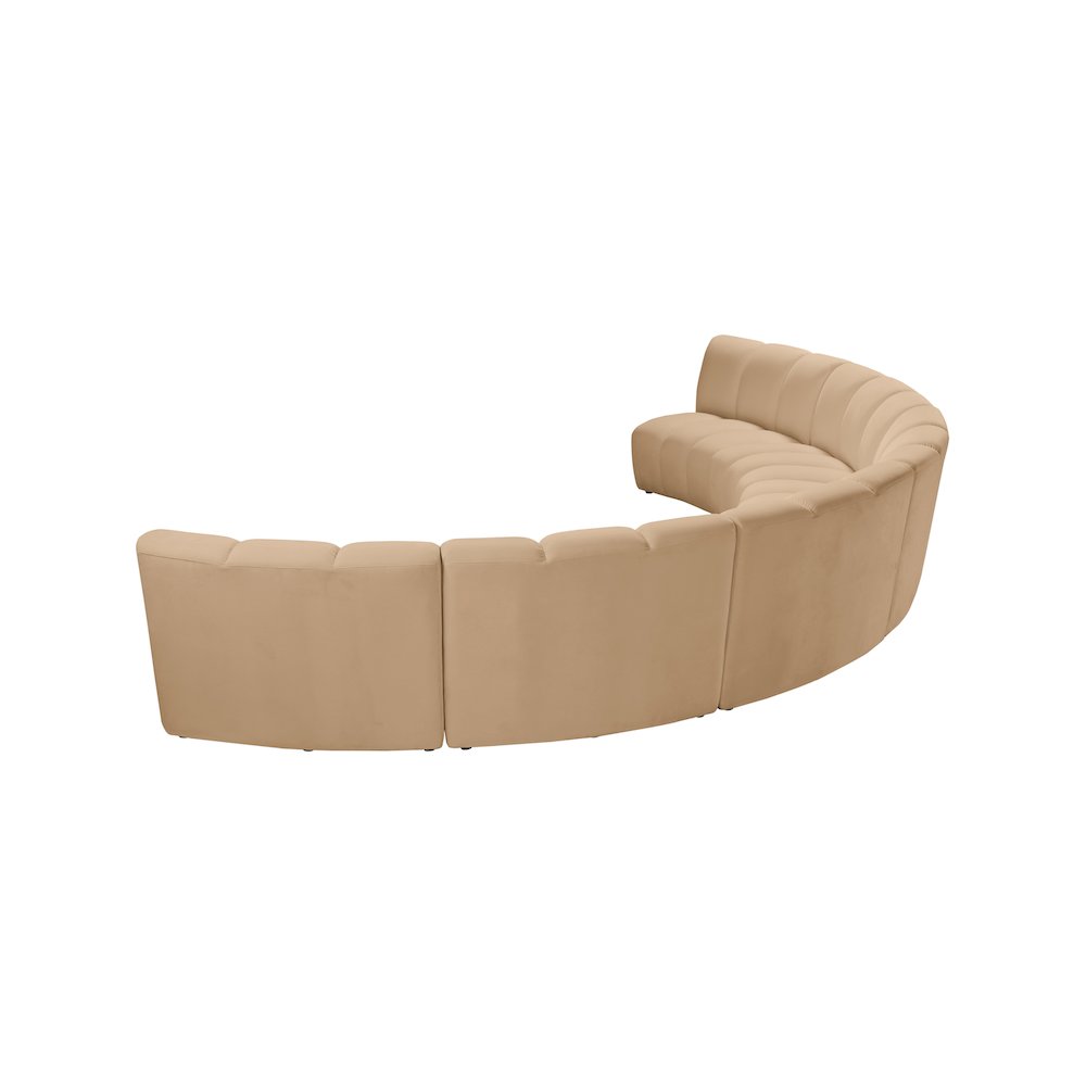 Infinity Camel Velvet 6pc. Modular Sectional