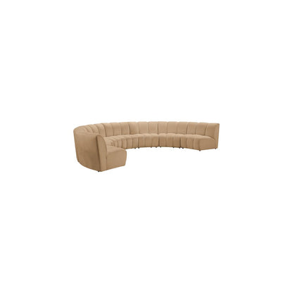Infinity Camel Velvet 7pc. Modular Sectional