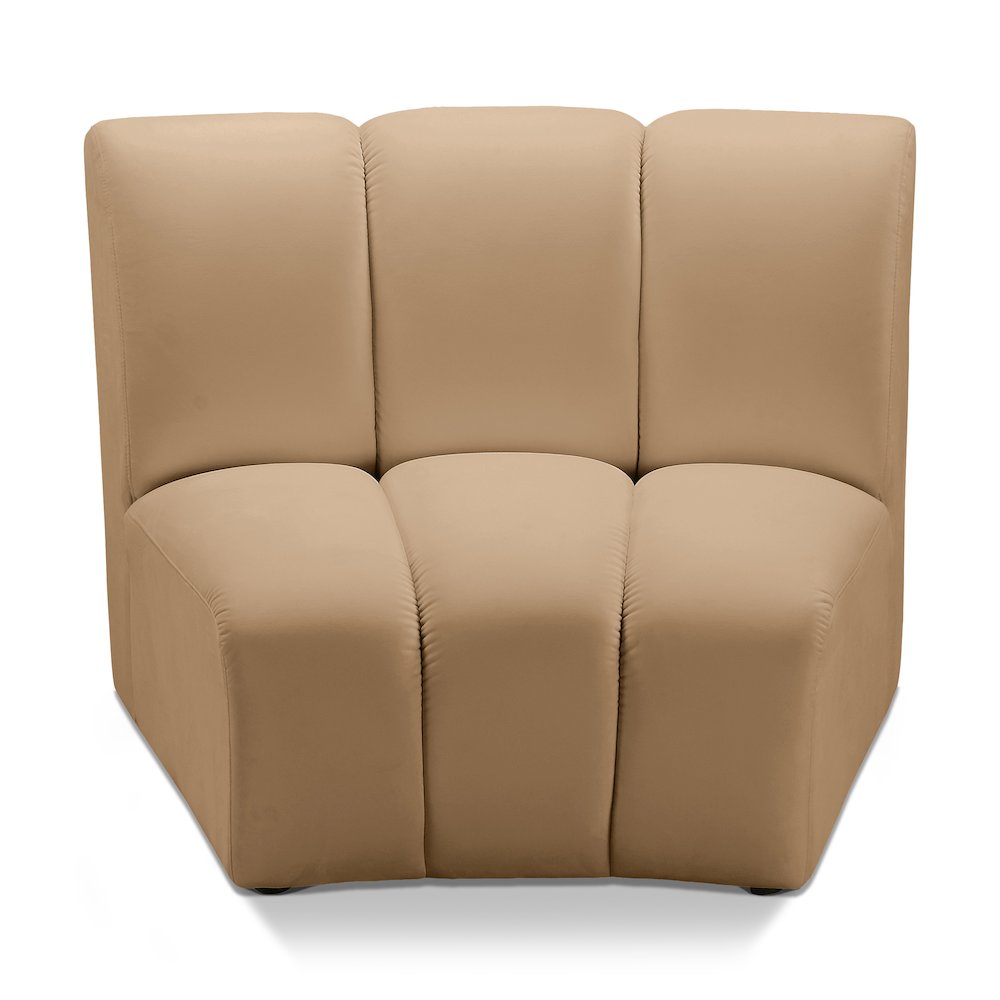 Infinity Camel Velvet Modular Chair