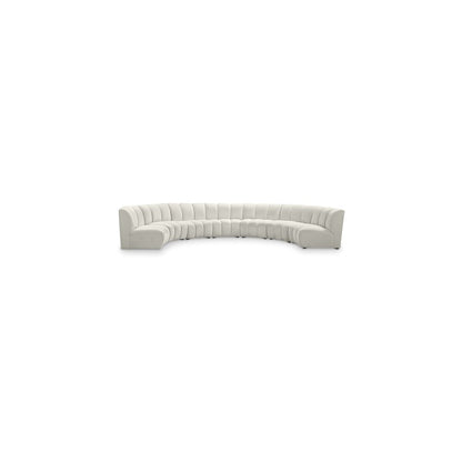 Infinity Cream Velvet 7pc. Modular Sectional