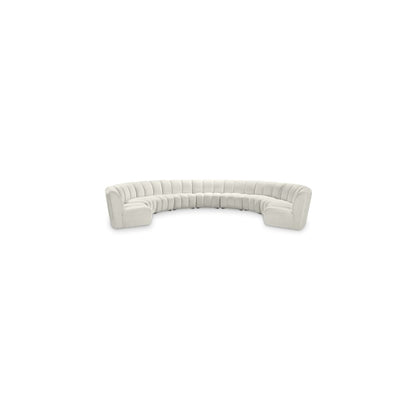 Infinity Cream Velvet 9pc. Modular Sectional