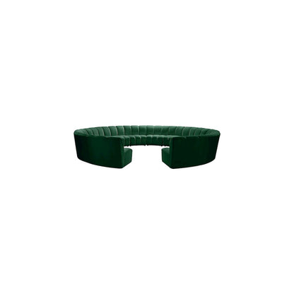 Infinity Green Velvet 12pc. Modular Sectional