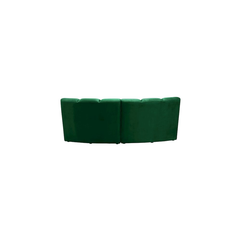 Infinity Green Velvet 2pc. Modular Sectional