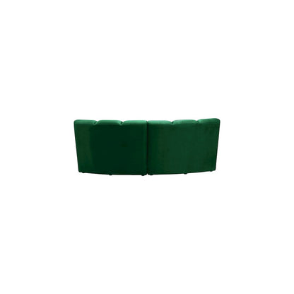 Infinity Green Velvet 2pc. Modular Sectional