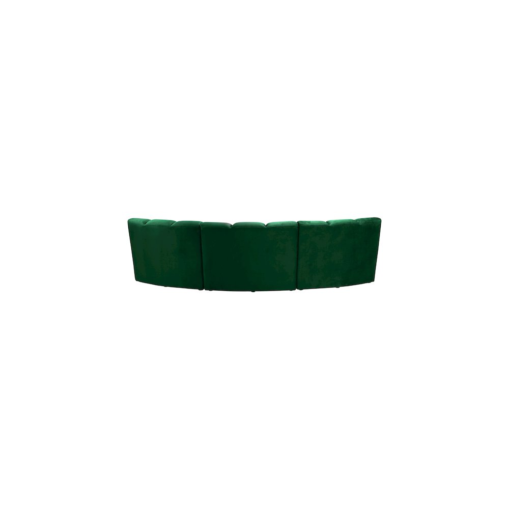 Infinity Green Velvet 3pc. Modular Sectional