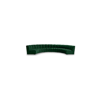 Infinity Green Velvet 6pc. Modular Sectional