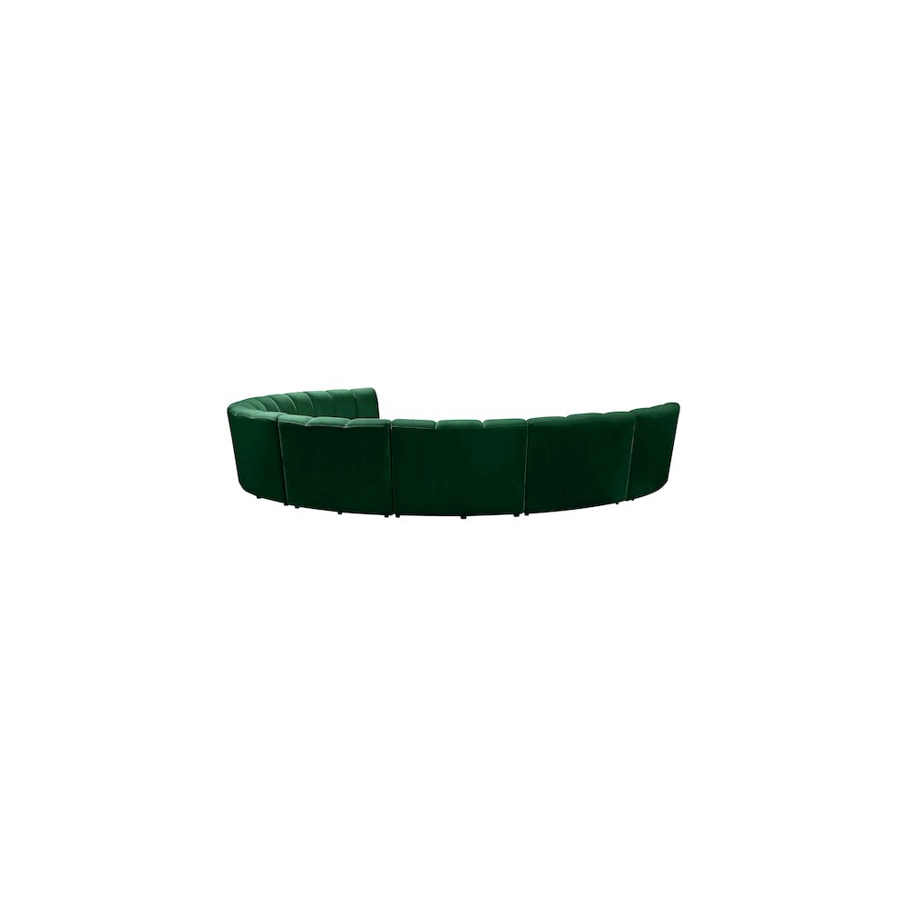 Infinity Green Velvet 8pc. Modular Sectional