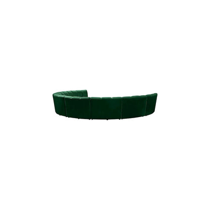 Infinity Green Velvet 8pc. Modular Sectional