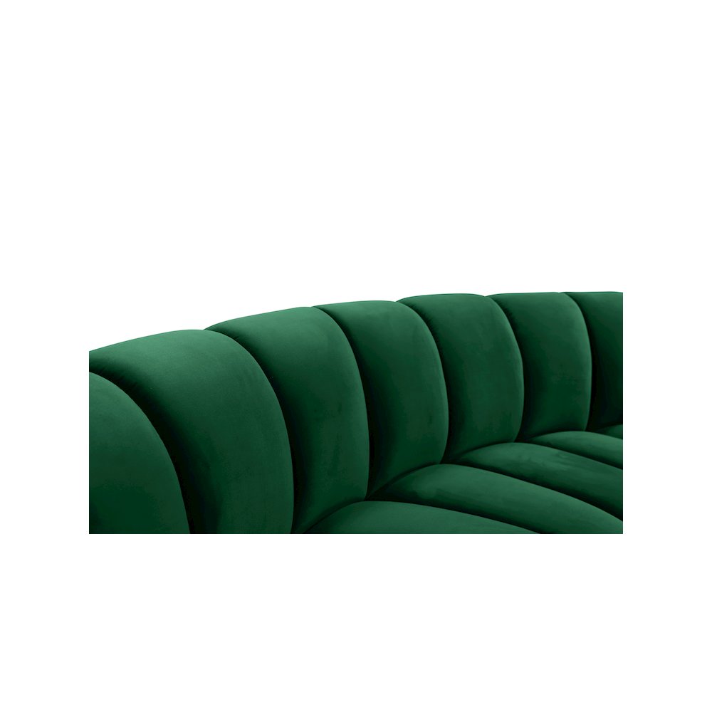 Infinity Green Velvet 8pc. Modular Sectional
