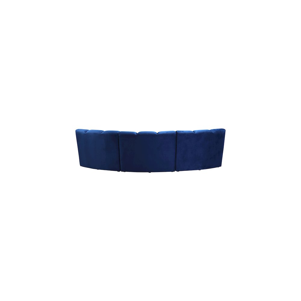 Infinity Navy Velvet 3pc. Modular Sectional