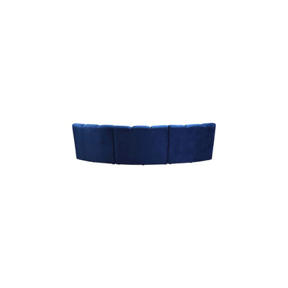 Infinity Navy Velvet 3pc. Modular Sectional