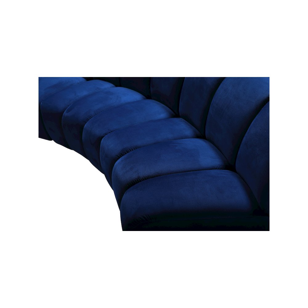 Infinity Navy Velvet 4pc. Modular Sectional