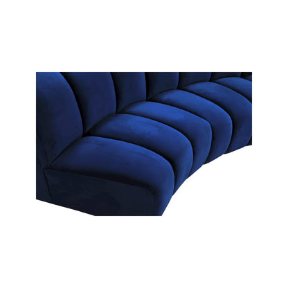 Infinity Navy Velvet 4pc. Modular Sectional